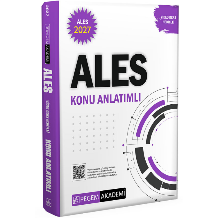 2027 ALES Konu Anlatımlı (Video Ders Hediyeli) Pegem Yayınları