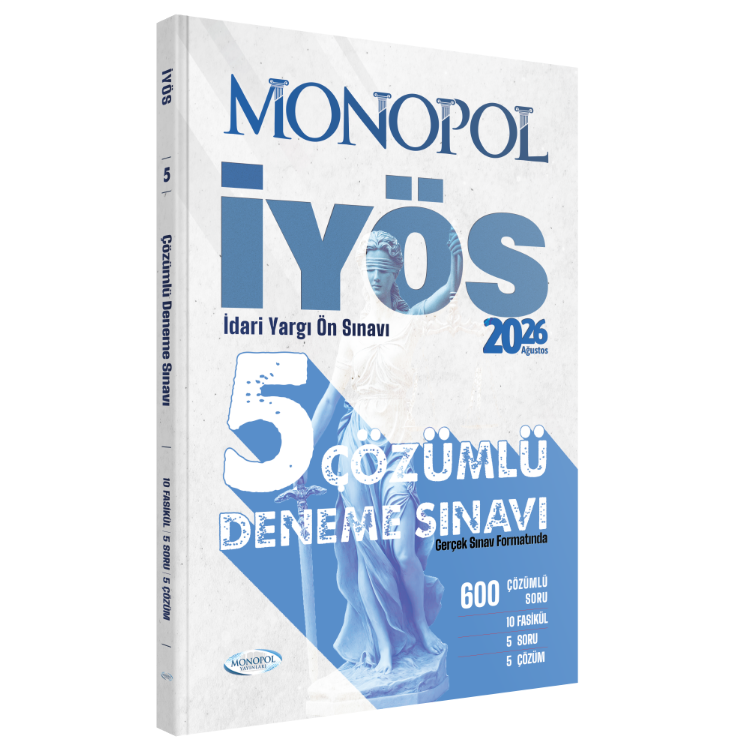 İYÖS Tamamı Çözümlü 5 Deneme Monopol Yayınları 2026