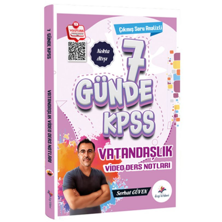 2026 KPSS 7 Günde Vatandaşlık Çıkmış Soru Analizli Video Ders Notları Serhat Güven- Dizgi Kitap Yayınları