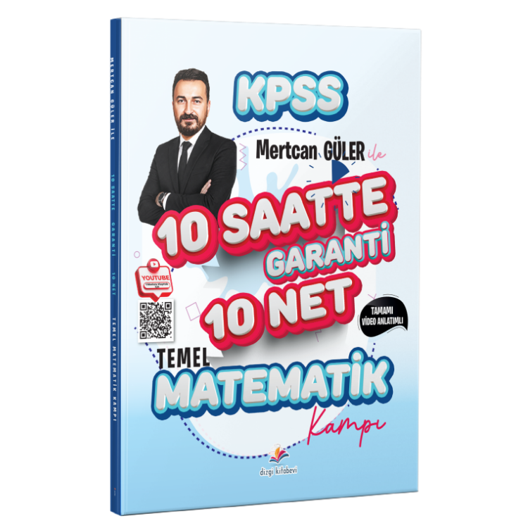 2026 KPSS Mertcan Güler ile Tamamı Video Anlatımlı 10 Saatte Garanti 10 Net Temel Matematik Kampı- Dizgi Kitap Yayınları