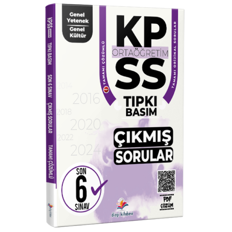 2026 KPSS Ortaöğretim Genel Yetenek Genel Kültür Fasiküller Halinde Son 6 Yıl PDF Çözümlü Tıpkı Basım Çıkmış Sorular- Dizgi Kitap Yayınları