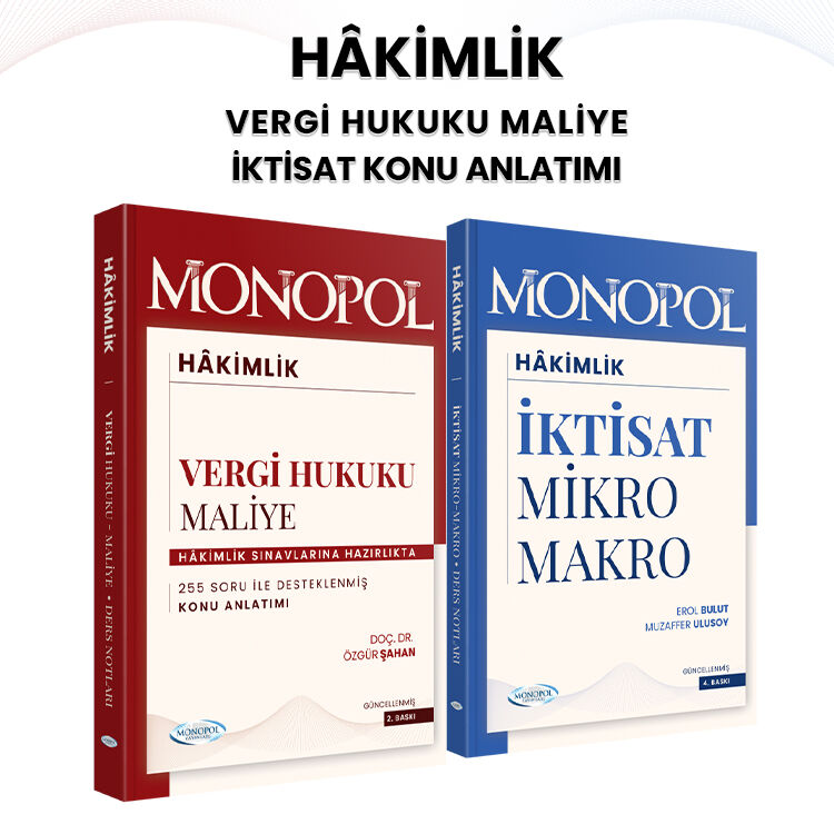 Hâkimlik Vergi Hukuku, Maliye ve İktisat Konu Anlatımı Monopol Yayınları