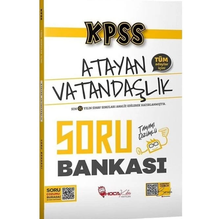 KPSS Vatandaşlık Atayan Soru Bankası Çözümlü Hoca Kafası Yayınları