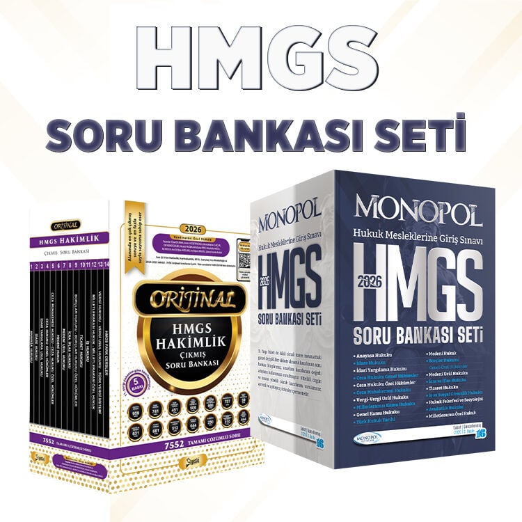 2026 HMGS Soru Bankası Seti & Orijinal Hakimlik Çıkmış Sorular Seti Monopol Yayınları / Yetki Yayınları