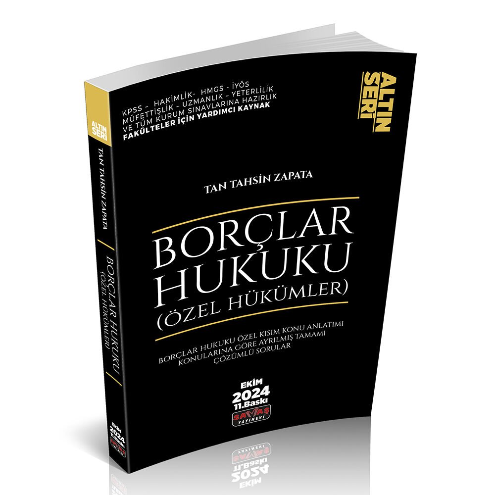 Borçlar Hukuku Özel Hükümler Konu Anlatımı Savaş  Yayınları