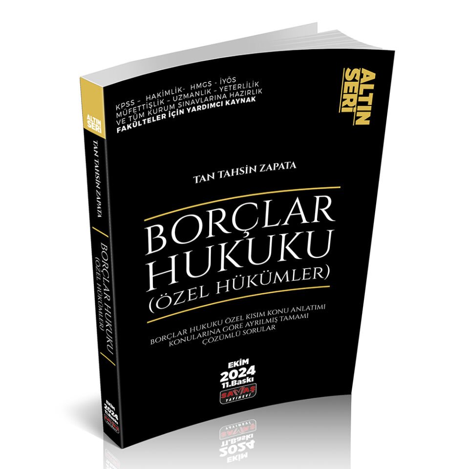 Borçlar Hukuku Özel Hükümler Konu Anlatımı Savaş  Yayınları