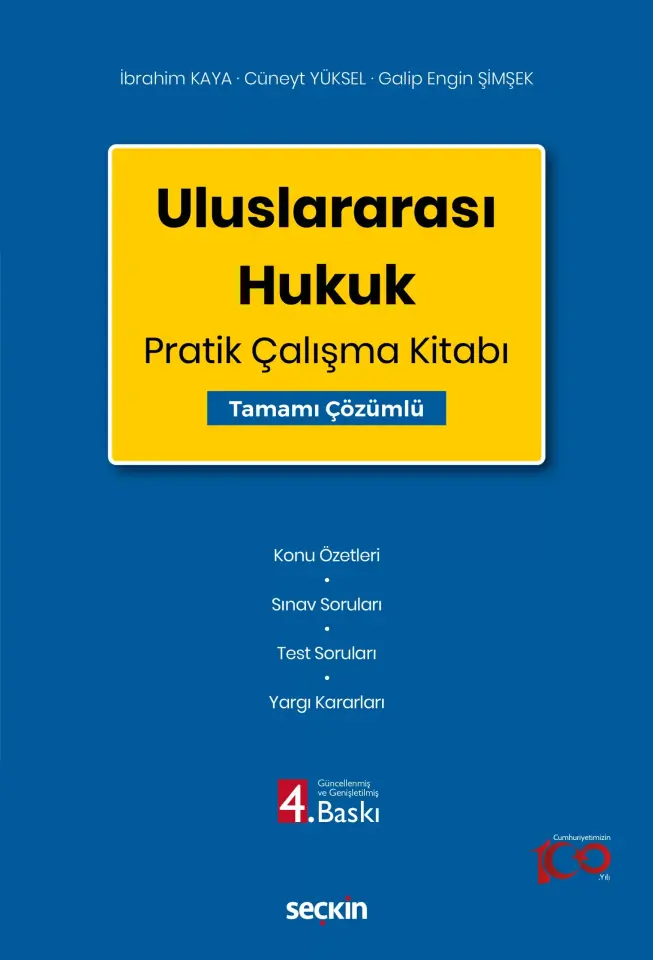 Uluslararası Hukuk Pratik Çalışma Kitabı Seçkin Yayıncılık