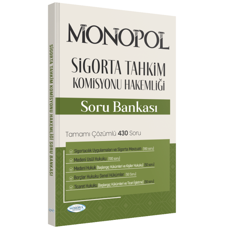Sigorta Tahkim Komisyonu Hakemliği Sınavına Hazırlık Monopol Yayınları