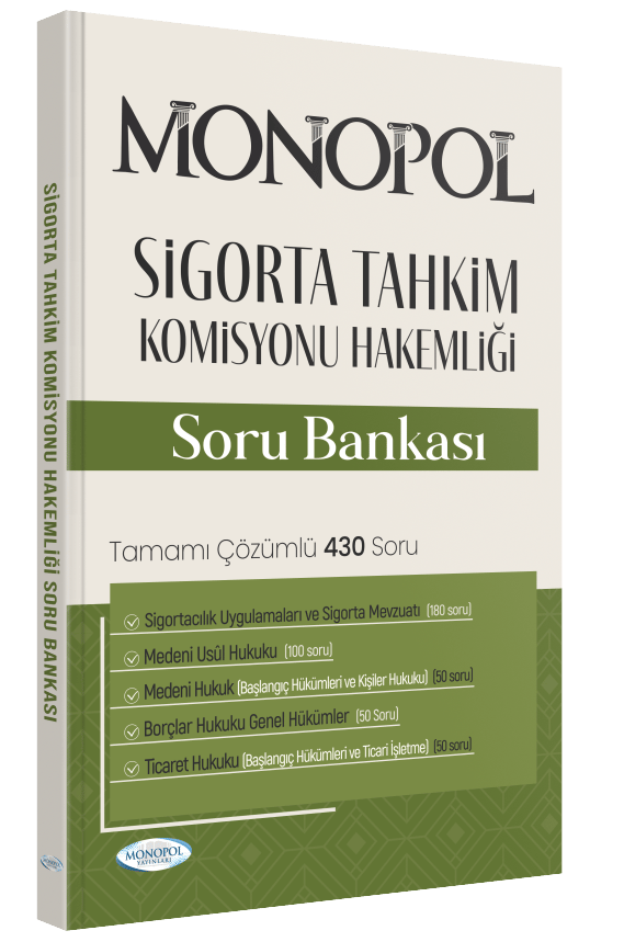 Sigorta Tahkim Komisyonu Hakemliği Sınavına Hazırlık Monopol Yayınları