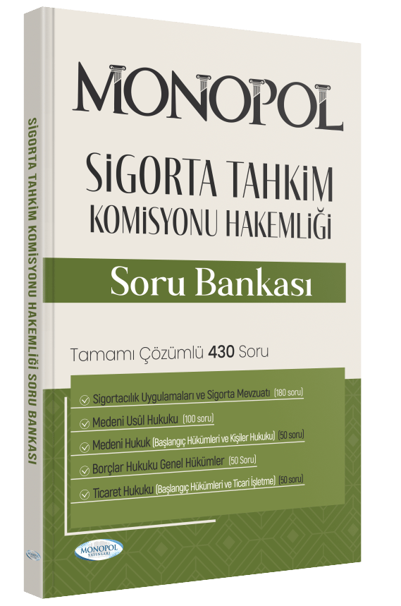 Sigorta Tahkim Komisyonu Hakemliği Sınavına Hazırlık Monopol Yayınları