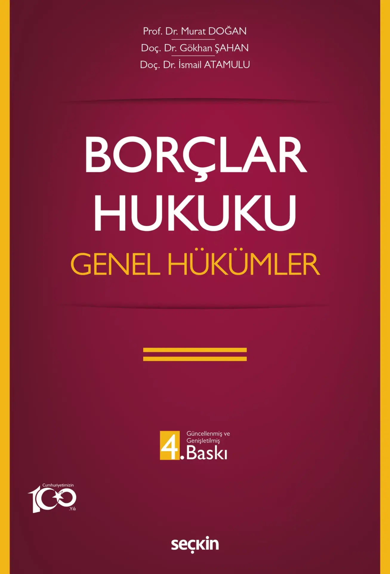 Borçlar Hukuku Genel Hükümler Seçkin Yayıncılık