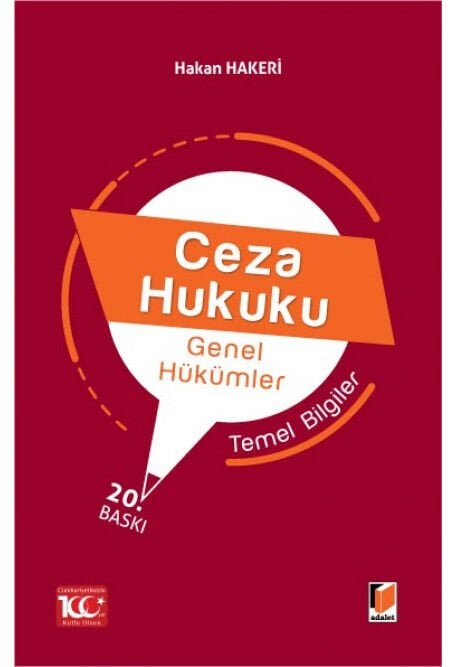 Ceza Hukuku Genel Hükümler Temel Bilgiler Adalet Yayınevi