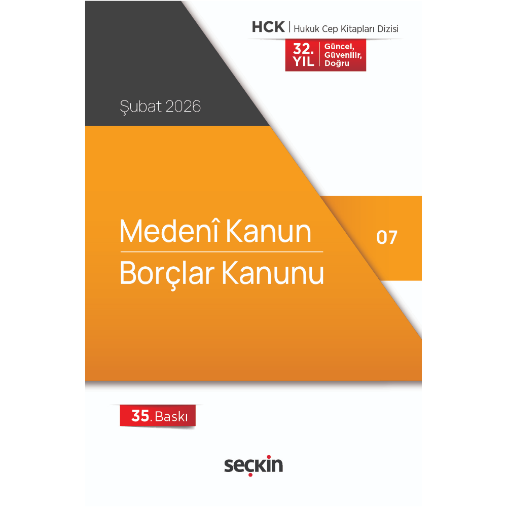 Medeni Kanun – Borçlar Kanunu (Cep Kitabı) Seçkin Yayıncılık