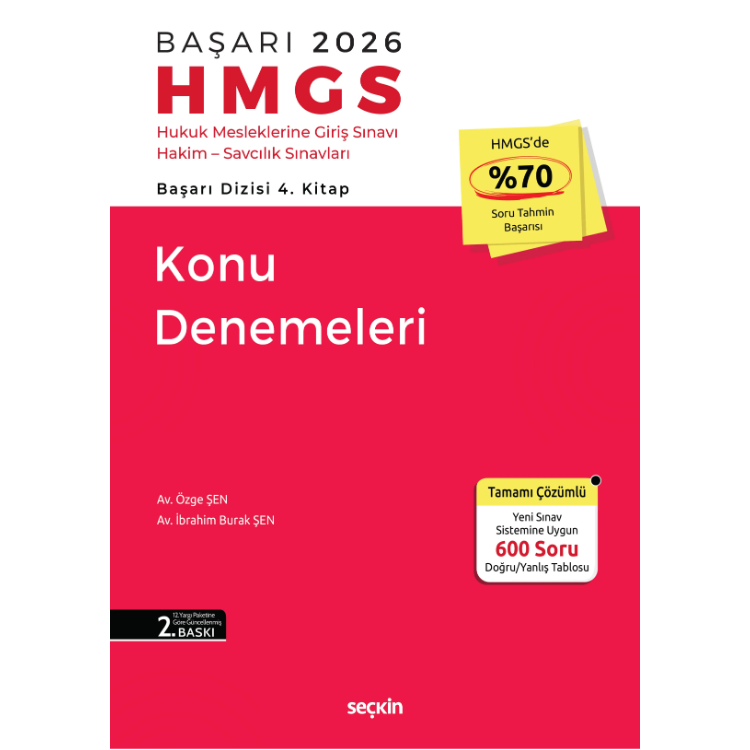 BAŞARI – HMGS Konu Denemeleri- Seçkin Yayıncılık