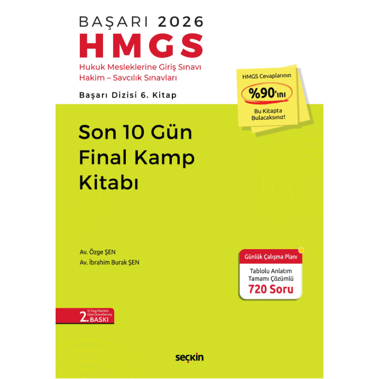BAŞARI – HMGS Son 10 Gün Final Kamp Kitabı- Seçkin Yayıncılık
