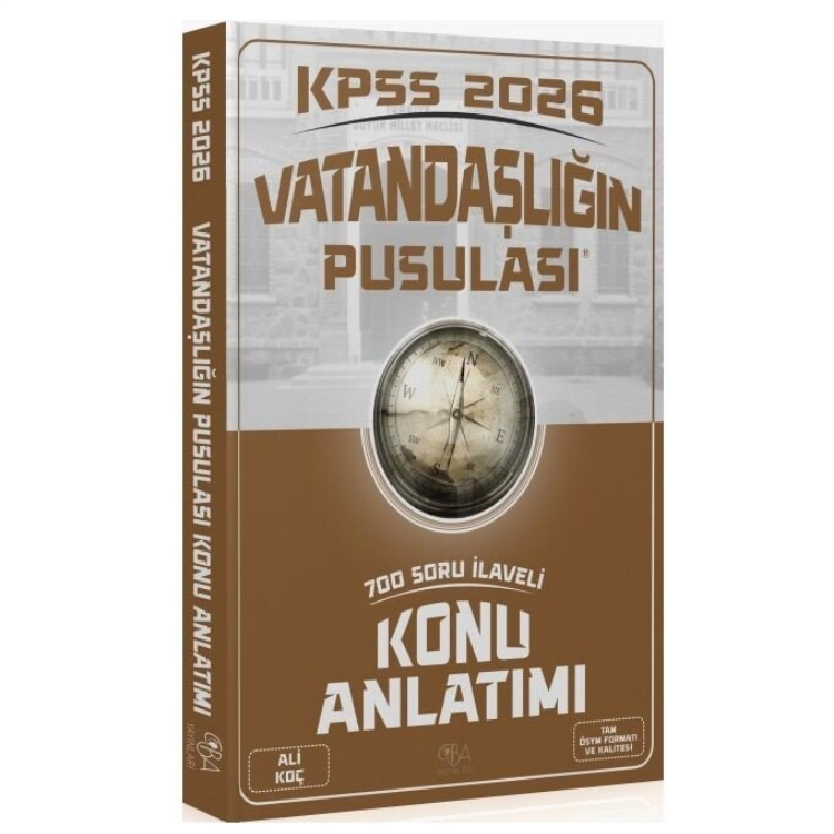 2026 KPSS Vatandaşlık Vatandaşlığın Pusulası Konu Anlatımı - Ali Koç CBA Yayınları