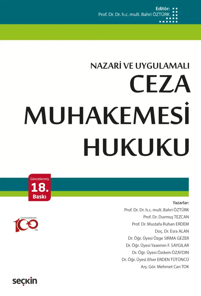 Ceza Muhakemesi Hukuku (Nazari ve Uygulamalı) Seçkin Yayıncılık