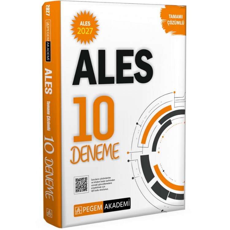 2027 ALES Tamamı Çözümlü 10 Deneme Pegem Yayınları