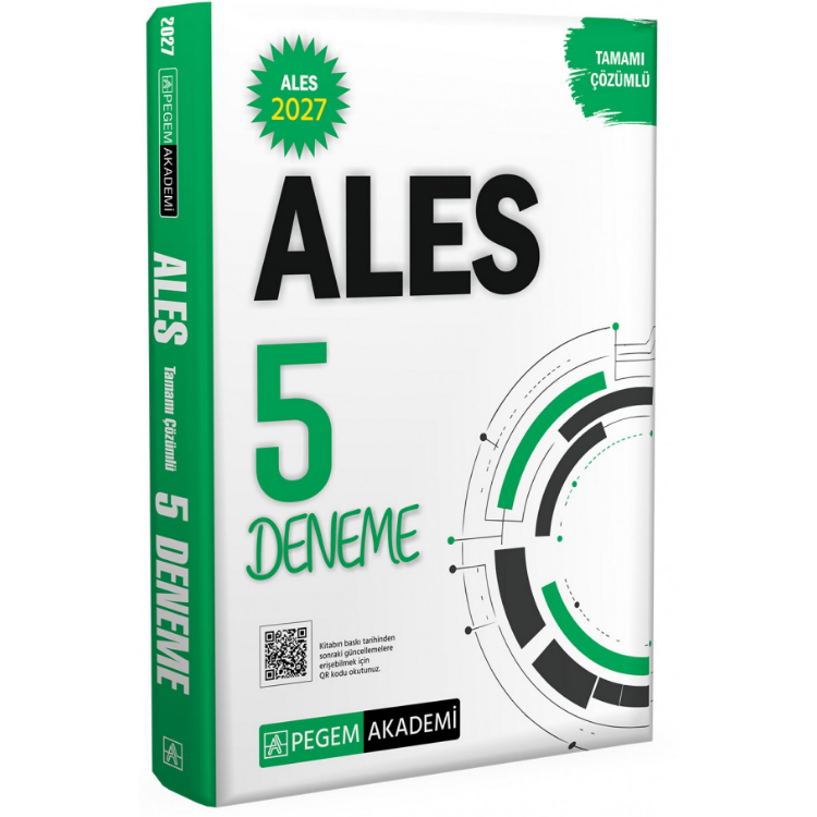 2027 ALES Tamamı Çözümlü 5 Deneme Pegem Yayınları