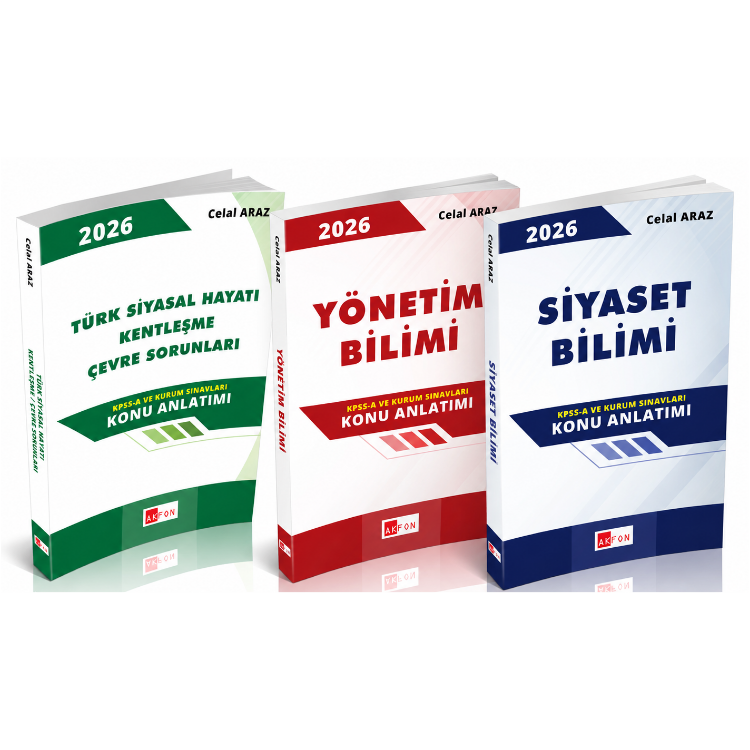 Kamu Yönetimi Seti Celal Araz 2026-Akfon Yayınları