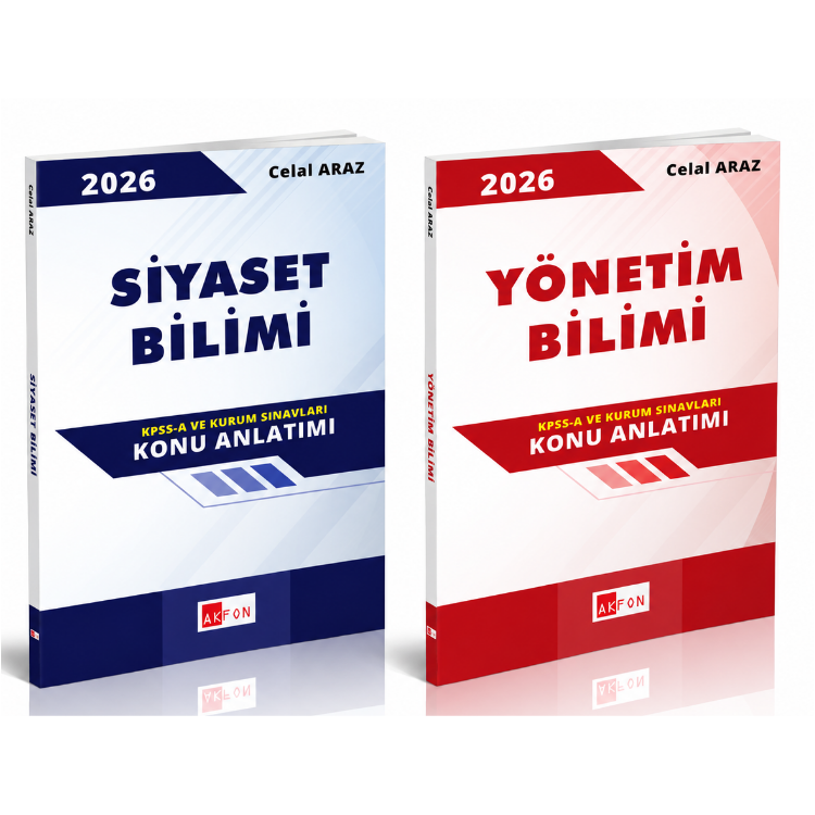 Siyaset Bilimi ve Yönetim Bilimi Seti Celal Araz-Akfon Yayınları