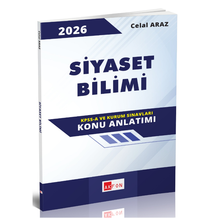 Siyaset Bilimi Konu Anlatım Kitabı Celal Araz 2026 -Akfon Yayınları