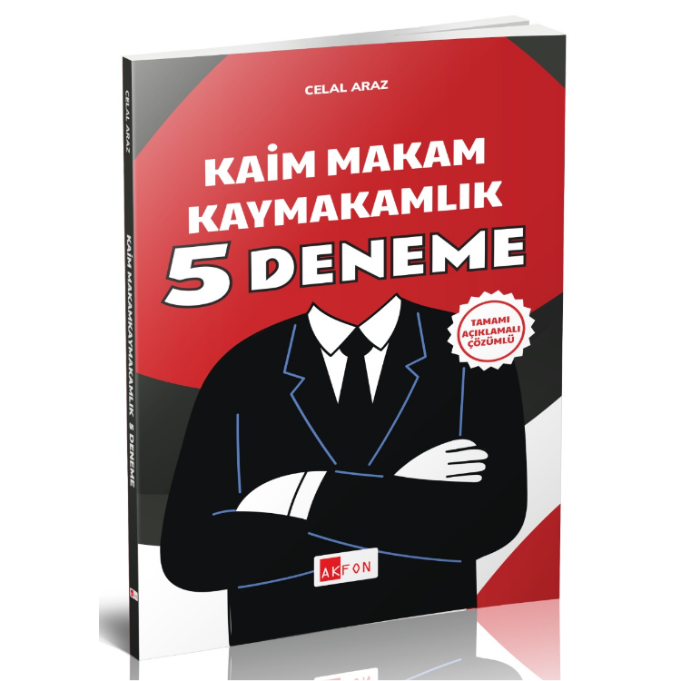Kaim Makam Kaymakamlık Tamamı Açıklamalı Çözümlü 5 Deneme Celal Araz 2026