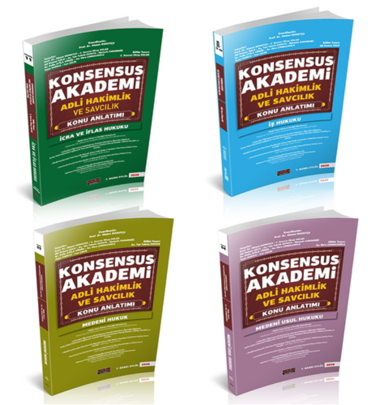 KONSENSUS Akademi Adli Hakim ve Savcılık Sınavı Konu Anlatımı Eylül 2026- Savaş Yayınları