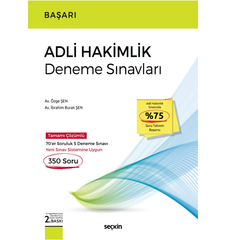 BAŞARI – Adli Hakimlik Deneme Sınavları- Seçkin Yayıncılık