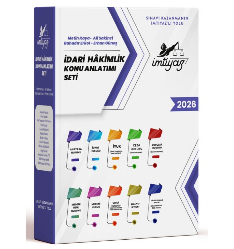 İdari Hâkimlik Ders Notu Seti 2026- İmtiyaz Yayıncılık