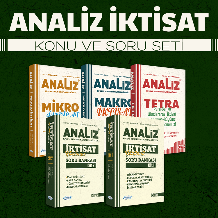 Analiz İktisat Konu ve Soru Seti Monopol Yayınları