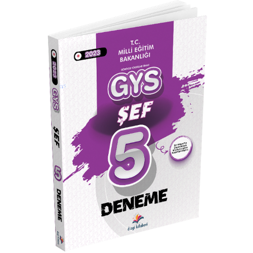 2023 Milli Eğitim Bakanlığı GYS Şef 5 Deneme Dizgi Kitap Yayınları