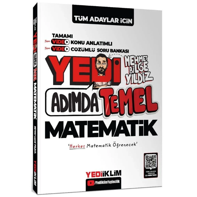 Yedi Adımda Temel Matematik Video Konu Anlatımlı Video Çözümlü Soru Bankası Yediiklim Yayınları