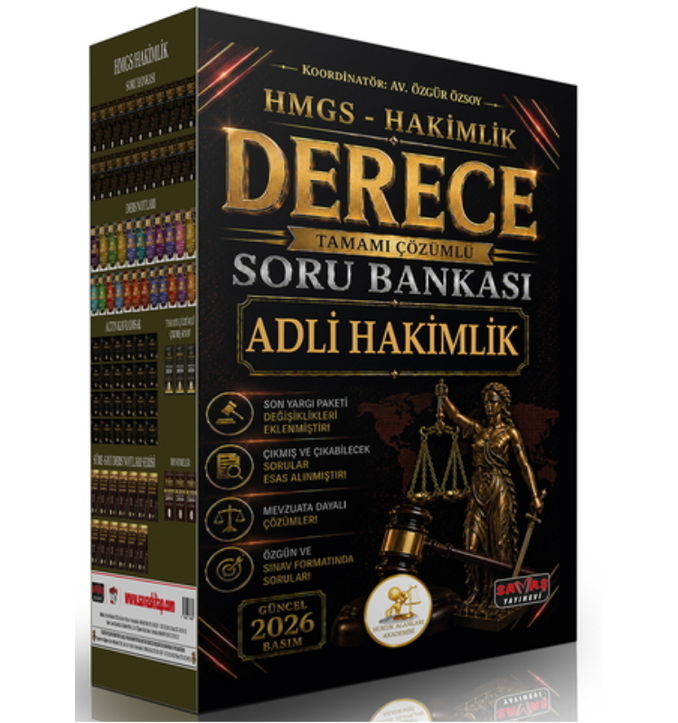 HUKAL ADLİ HAKİMLİK Derece Tamamı Çözümlü Soru Bankası Seti Savaş Yayınevi 2026