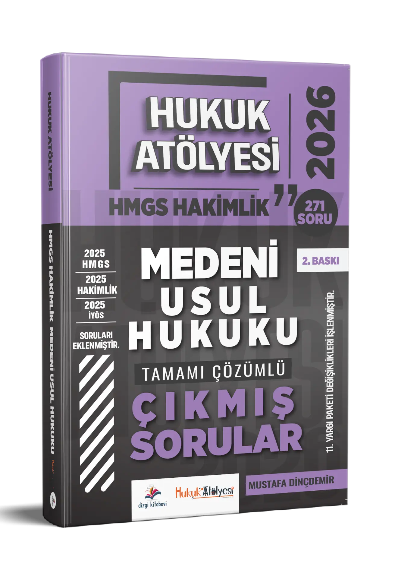 Dizgi Kitap 2026 Hukuk Atölyesi Hakimlik HMGS Hukuk Mesleklerine Giriş Sınavı Medeni Usul Hukuku Tamamı Çözümlü Çıkmış Sorular Mustafa Dinçdemir 2. Baskı