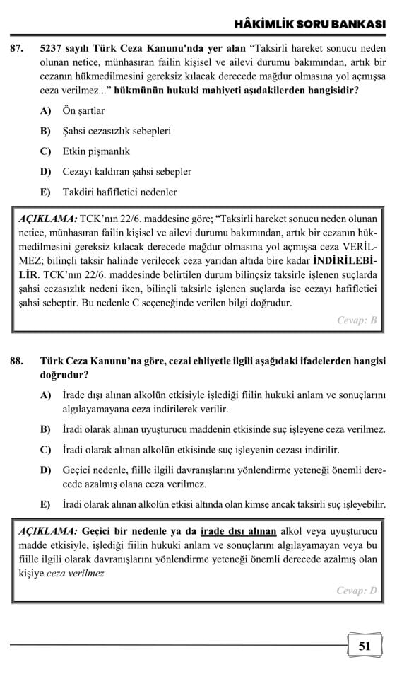 Ahde Vefa Ceza Hukuku Genel Hükümler Soru Bankası Monopol Yayınları
