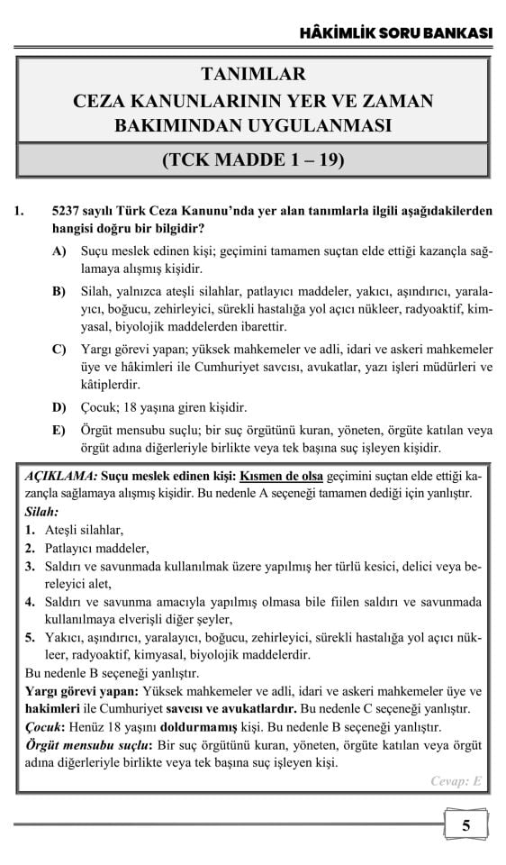 Ahde Vefa Ceza Hukuku Genel Hükümler Soru Bankası Monopol Yayınları