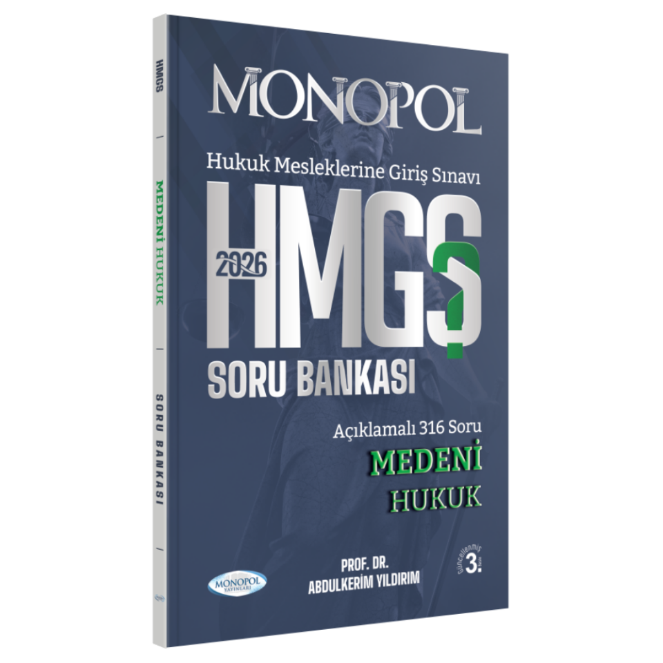 HMGS Medeni Hukuk Soru Bankası 3. Baskı Monopol Yayınları