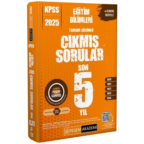 2025 KPSS Eğitim Bilimler Tamamı Çözümlü Çıkmış Sorular Son 5 Sınav Pegem Yayınları