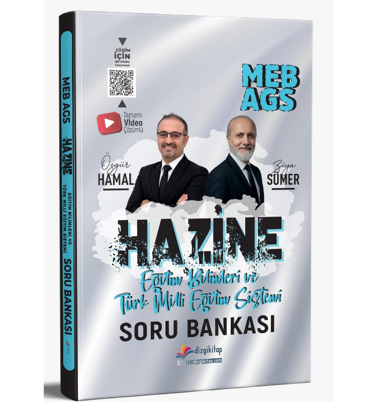 2027 MEB-AGS Hazine Eğitim Bilimleri ve Türk Milli Eğitim Sistemi Tamamı Video Çözümlü Soru Bankası - Ziya Sümer, Özgür Hamal- Dizgi Kitap Yayınları