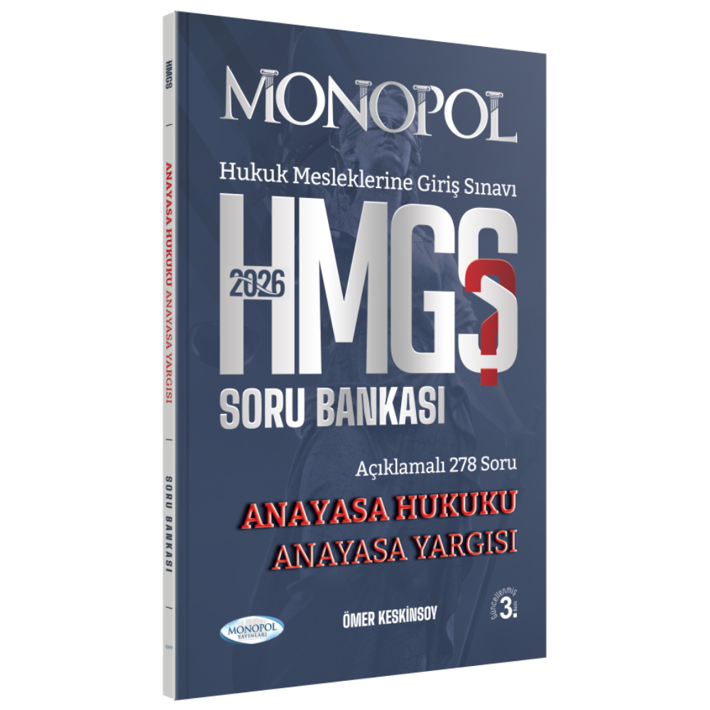HMGS Anayasa Hukuku Anayasa Yargısı Soru Bankası 3. Baskı Monopol Yayınları