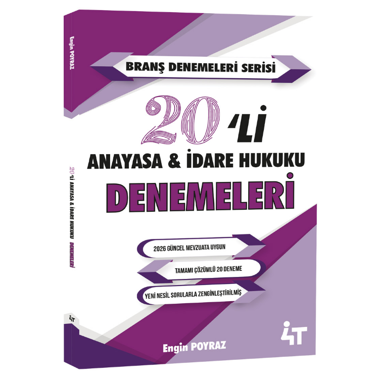20'li Anayasa Hukuku & İdare Hukuku Denemeleri- 4T Yayınları