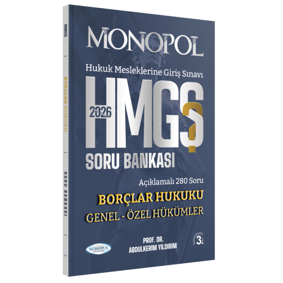 HMGS Borçlar Hukuku Genel – Özel Hükümler Soru Bankası 3. Baskı Monopol Yayınları