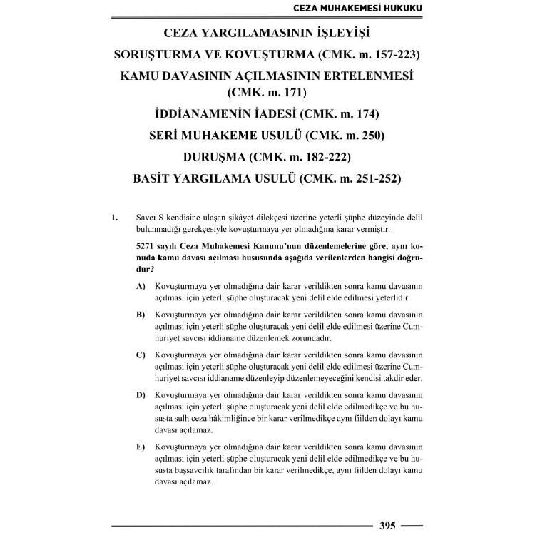 HMGS Ceza Hukuku Genel – Özel – CMK Soru Bankası 3. Baskı Monopol Yayınları