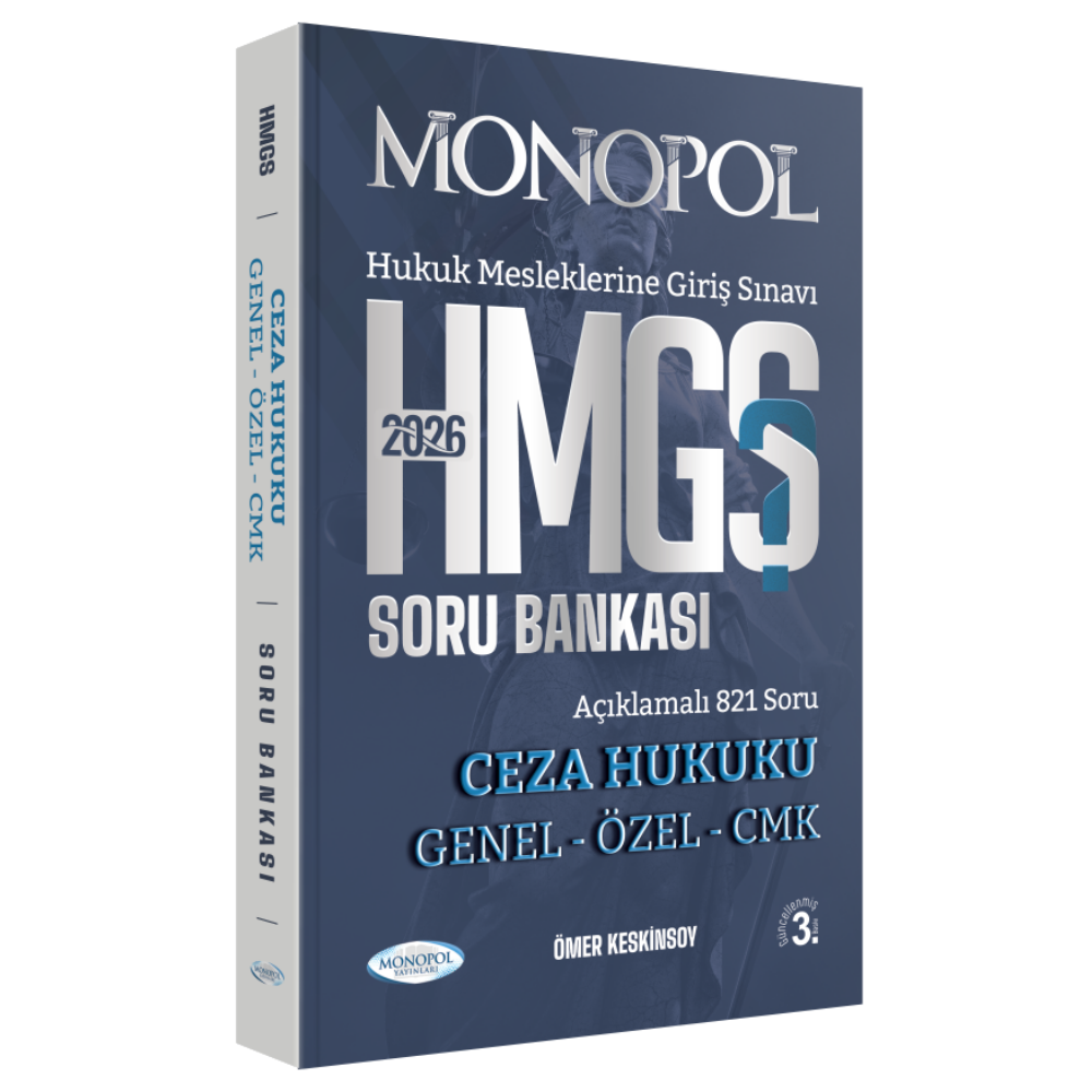 HMGS Ceza Hukuku Genel – Özel – CMK Soru Bankası 3. Baskı Monopol Yayınları