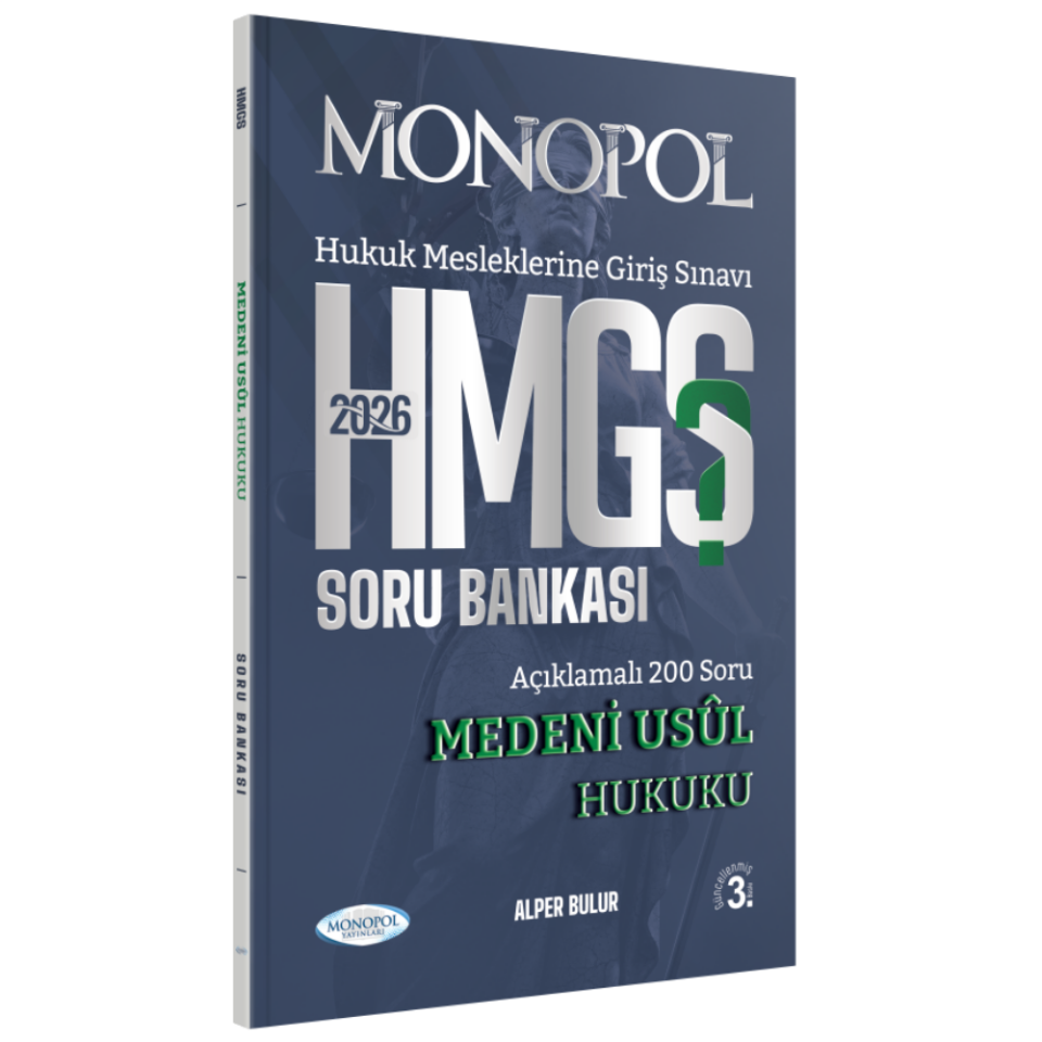 HMGS Medeni Usul Hukuku Soru Bankası 3. Baskı Monopol Yayınları