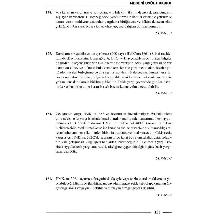 HMGS Medeni Usul Hukuku Soru Bankası 3. Baskı Şubat 2026