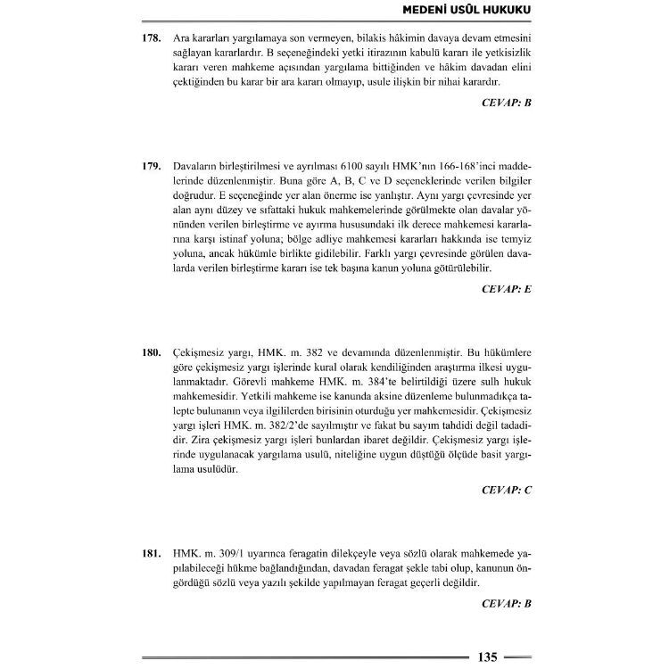 HMGS Medeni Usul Hukuku Soru Bankası 3. Baskı Monopol Yayınları