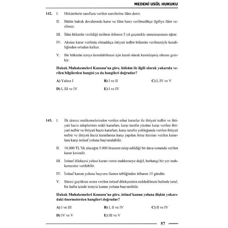 HMGS Medeni Usul Hukuku Soru Bankası 3. Baskı Monopol Yayınları