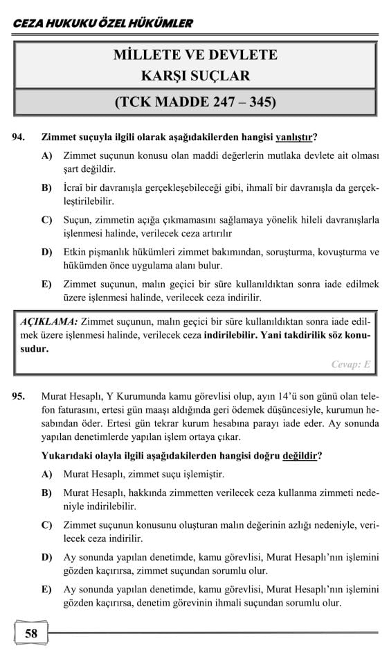 Ahde Vefa Ceza Hukuku Özel Hükümler ve CMK Monopol Yayınları